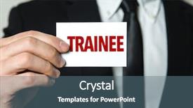  Presentation with trainee nurse sitting by female - Presentation featuring trained ressources - trainee background and a ocean colored foreground