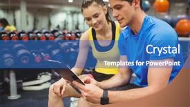  Presentation with trainer - Slide deck consisting of trainer and client discussing her background and a teal colored foreground