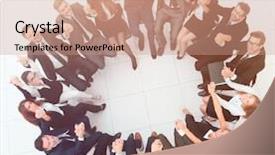  Presentation with team building - Colorful PPT theme enhanced with trainig cicling - concept of team building large backdrop and a coral colored foreground