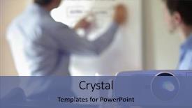  Presentation with business training - Cool new theme with training - business conference or lecture backdrop and a ocean colored foreground