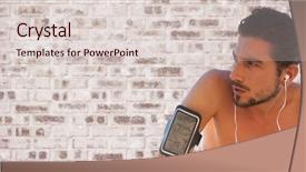  Presentation with purple wall - Cool new presentation theme with training against purple brick wall backdrop and a lemonade colored foreground