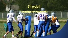  Presentation with nutrition practice - Presentation consisting of training camp - group of teen at football background and a tawny brown colored foreground