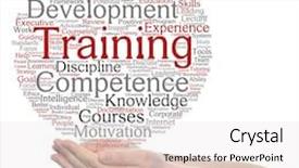  Presentation with mentoring - Audience pleasing presentation theme consisting of training coaching learning or study word cloud in hands isolated on background metaphor to mentoring development skills motivation career potential goals or competence backdrop and a white colored foreground
