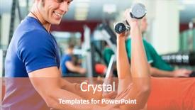  Presentation with personal training - Amazing presentation having training evaluation - woman with her personal fitness backdrop and a coral colored foreground