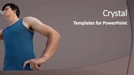  Presentation with animation - Theme featuring training gear drinking water background and a gray colored foreground