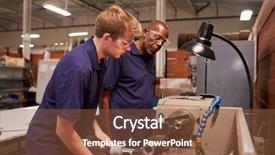  Presentation with milling machine - Presentation having training male apprentice on mill background and a  colored foreground