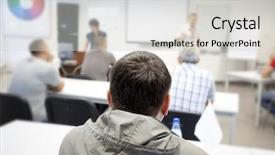  Presentation with acting - Theme enhanced with training room - audience listens to the acting background and a light gray colored foreground