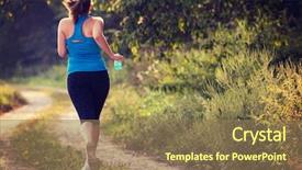  Presentation with healthy lifestyle cute - Audience pleasing theme consisting of training rural women - young woman enjoying backdrop and a  colored foreground