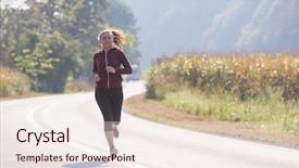  Presentation with rural women - Slides consisting of training rural women - young woman enjoying background and a  colored foreground