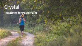  Presentation with healthy lifestyle cute - Presentation theme having training rural women - young woman enjoying background and a  colored foreground