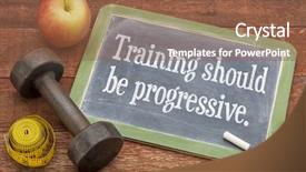  Presentation with barn wood - Presentation design featuring training should be progressive - slate background and a tawny brown colored foreground