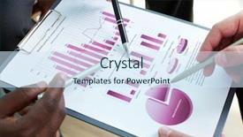  Presentation with business training - PPT theme enhanced with training strategy - close-up of business document being background and a sky blue colored foreground