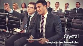  Presentation with college seminar hall - Slide deck consisting of up of a motorcycle tyre background and a mint green colored foreground