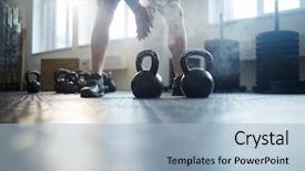  Presentation with training - Amazing theme having training with kettles backdrop and a light blue colored foreground