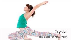  Presentation with balance life - Colorful presentation design enhanced with trains in strength and balance backdrop and a white colored foreground