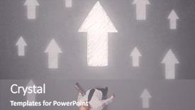  Presentation with contemplating - Audience pleasing PPT layouts consisting of trajectory career - young contemplating businessman stands backdrop and a  colored foreground