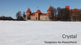  Presentation with frozen - Cool new presentation with trakai castle in lithuania backdrop and a  colored foreground