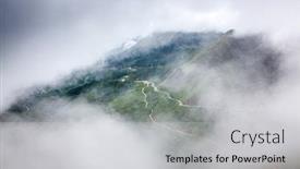  Presentation with tram - Theme consisting of lao cai province northwest vietnam background and a light gray colored foreground