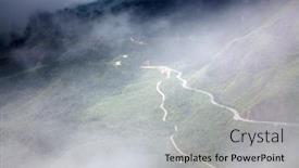  Presentation with tram - Slides enhanced with lao cai province northwest vietnam background and a light gray colored foreground