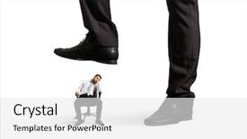  Presentation with bad - Slide deck consisting of trample down heads - concept photo of bad lazy background and a white colored foreground