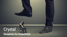  Presentation with leg anatomy - Colorful slide set enhanced with ministry of foreign affairs building backdrop and a dark gray colored foreground.