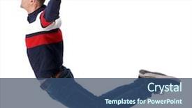  Presentation with falling person - Beautiful PPT layouts featuring trance - side view of man backdrop and a ocean colored foreground