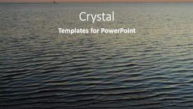  Presentation with tranquil - Slide set with tranquil-harbour-with-lighthouse background and a coral colored foreground