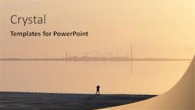  Presentation with minimalist - Audience pleasing presentation design consisting of tranquil-minimalist-landscape-with-lonely backdrop and a lemonade colored foreground