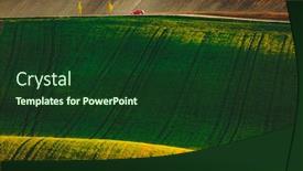  Presentation with republic day - Theme having tranquil-rural-landscape-in-sunny background and a tawny brown colored foreground