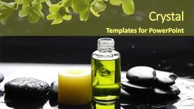  Presentation with tranquil spa - Slides enhanced with tranquil spa scene background and a tawny brown colored foreground