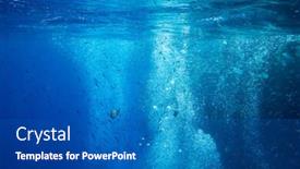  Presentation with tranquil - Audience pleasing presentation design consisting of tranquil-underwater-scene-with-copy backdrop and a teal colored foreground