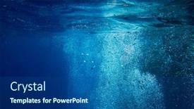  Presentation with tranquil - Presentation design consisting of tranquil-underwater-scene-with-copy background and a  colored foreground