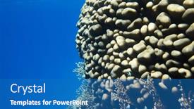  Presentation with tranquil - Presentation having tranquil-underwater-scene-with-copy background and a  colored foreground