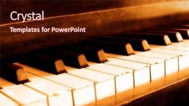  Presentation with piano black white - PPT theme having closeup of black and white background and a wine colored foreground