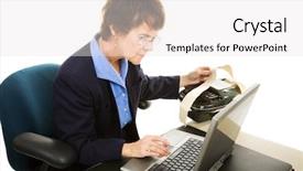  Presentation with court and cards - Presentation with legal reports - court reporter typing up background and a white colored foreground