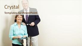  Presentation with international law court system - Audience pleasing PPT theme consisting of steganography - lawyer and court reporter backdrop and a cream colored foreground