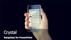  Presentation with transparent screen - Presentation design enhanced with transeparent electronics - business future technology internet background and a  colored foreground