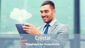  Presentation with cloud computing - Colorful PPT theme enhanced with transfer projects - cloud computing business internet technology backdrop and a  colored foreground