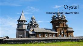  Presentation with xviii century - Audience pleasing theme consisting of built in the xviii-xix backdrop and a light blue colored foreground