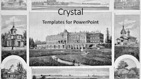  Presentation with engraving - Colorful PPT theme enhanced with  backdrop and a  colored foreground