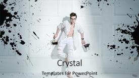  Presentation with young man wearing a hat - Audience pleasing slide deck consisting of energy transformation - handsome young man backdrop and a  colored foreground