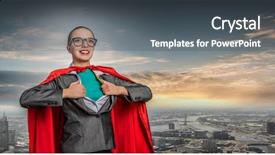  Presentation with transformation - Presentation design with transformation leader - concept of be super background and a dark gray colored foreground