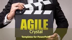  Presentation with leadership - Cool new PPT theme with transformational leadership - agile backdrop and a tawny brown colored foreground