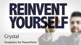  Presentation with leadership - Slide set enhanced with transformational leadership - business man pointing the text background and a white colored foreground