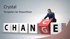 Presentation with leadership change - Colorful PPT layouts enhanced with transformational leadership - businessman taking chance for change backdrop and a light gray colored foreground