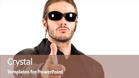  Presentation with rock minerals portrait - Colorful presentation theme enhanced with transgression - bouncer portrait isolated on white backdrop and a violet colored foreground