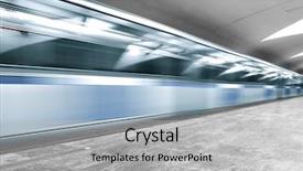  Presentation with blue marble - Slide set consisting of transit time - perspective and diminishing wide angle background and a light gray colored foreground