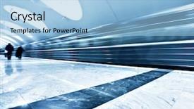  Presentation with blue marble - Audience pleasing presentation design consisting of transit time - perspective wide angle view backdrop and a light blue colored foreground