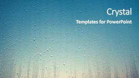  Presentation with blue drops - Amazing PPT theme having transition from yellow to blue backdrop and a teal colored foreground