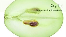  Presentation with grape - Amazing theme having translucent slice of green grape backdrop and a soft green colored foreground